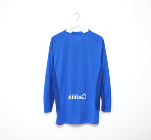 2018/19 RANGERS Hummel Long Sleeve Home Football Shirt Jersey (L/XL)
