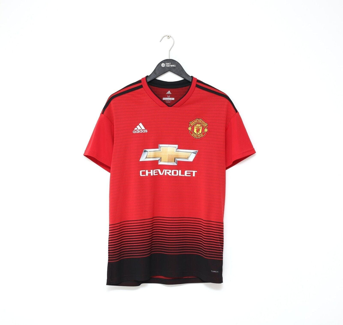 2018/19 RASHFORD #10 Manchester United Vintage adidas Home Football Shirt (M)