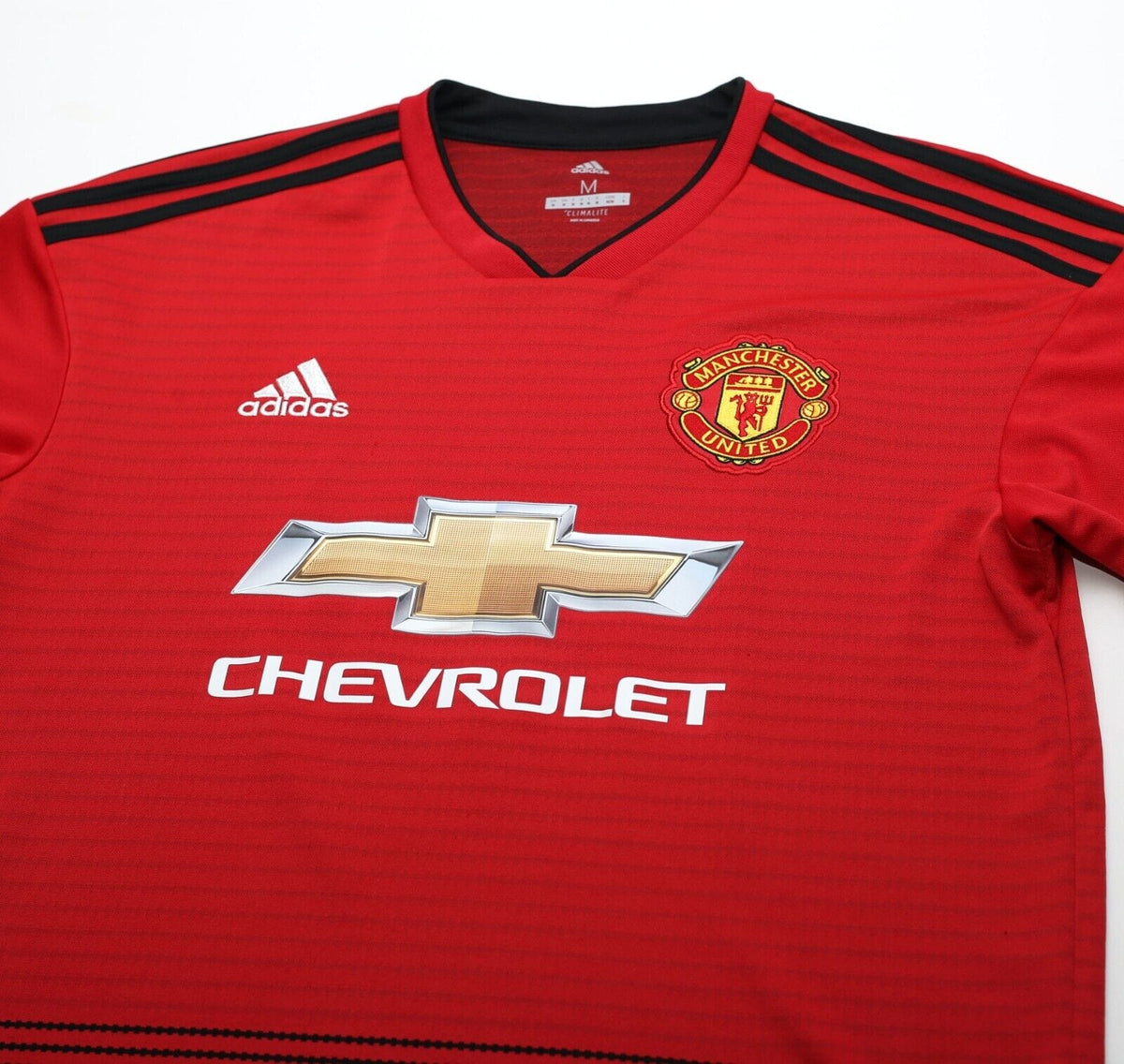 2018/19 RASHFORD #10 Manchester United Vintage adidas Home Football Shirt (M)