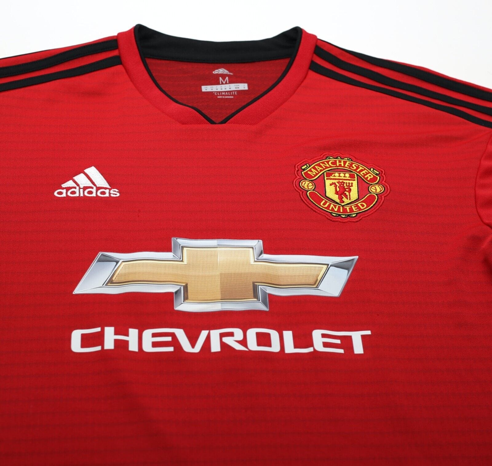 2018/19 RASHFORD #10 Manchester United Vintage adidas Home Football Shirt (M)