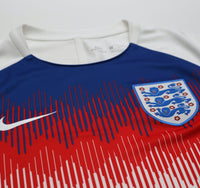 2018/20 ENGLAND Nike Pre Match Warm Up Football Shirt (M) World Cup 2018