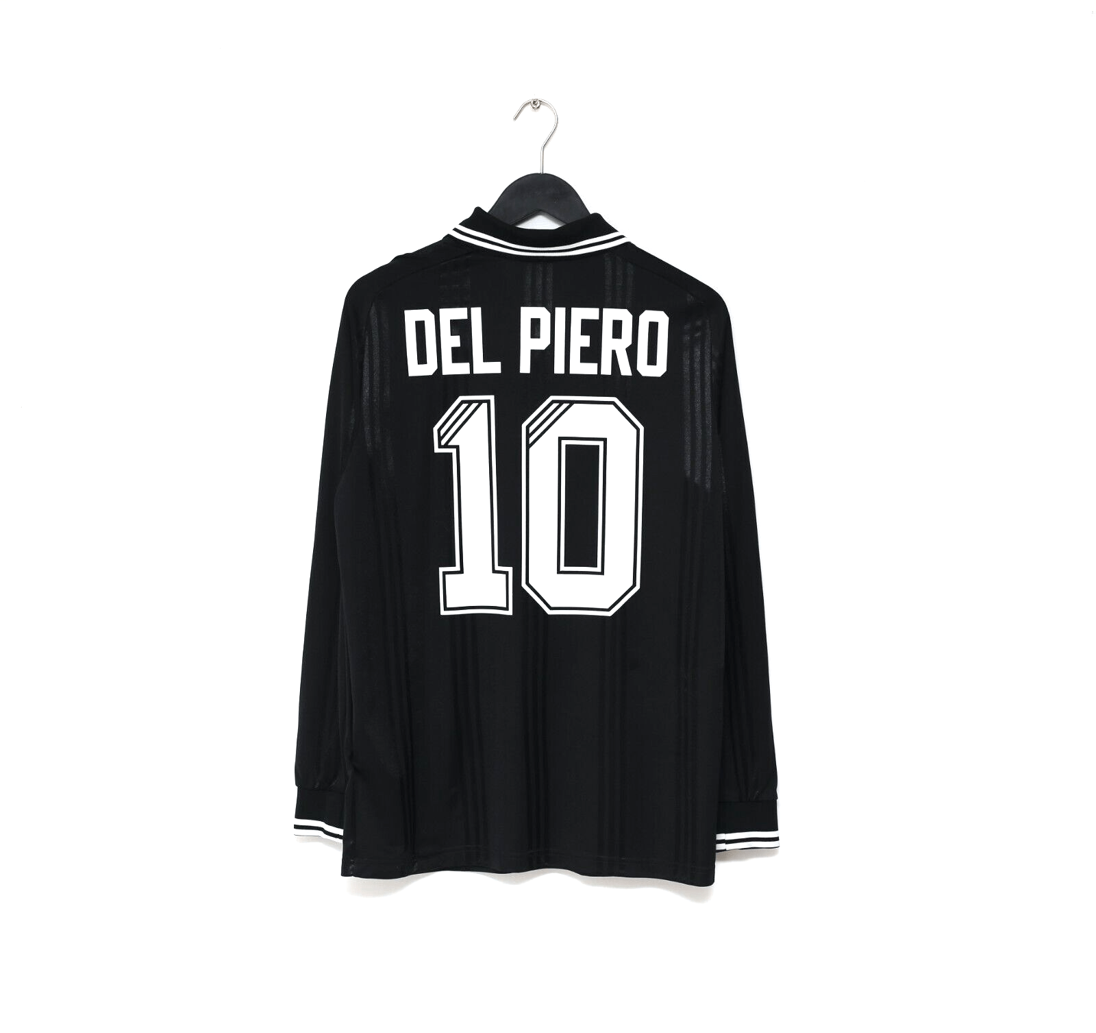 2019/20 DEL PIERO #10 Juventus Retro adidas Originals L/S Football Shirt (S/M)