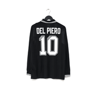 2019/20 DEL PIERO #10 Juventus Retro adidas Originals L/S Football Shirt (S/M)