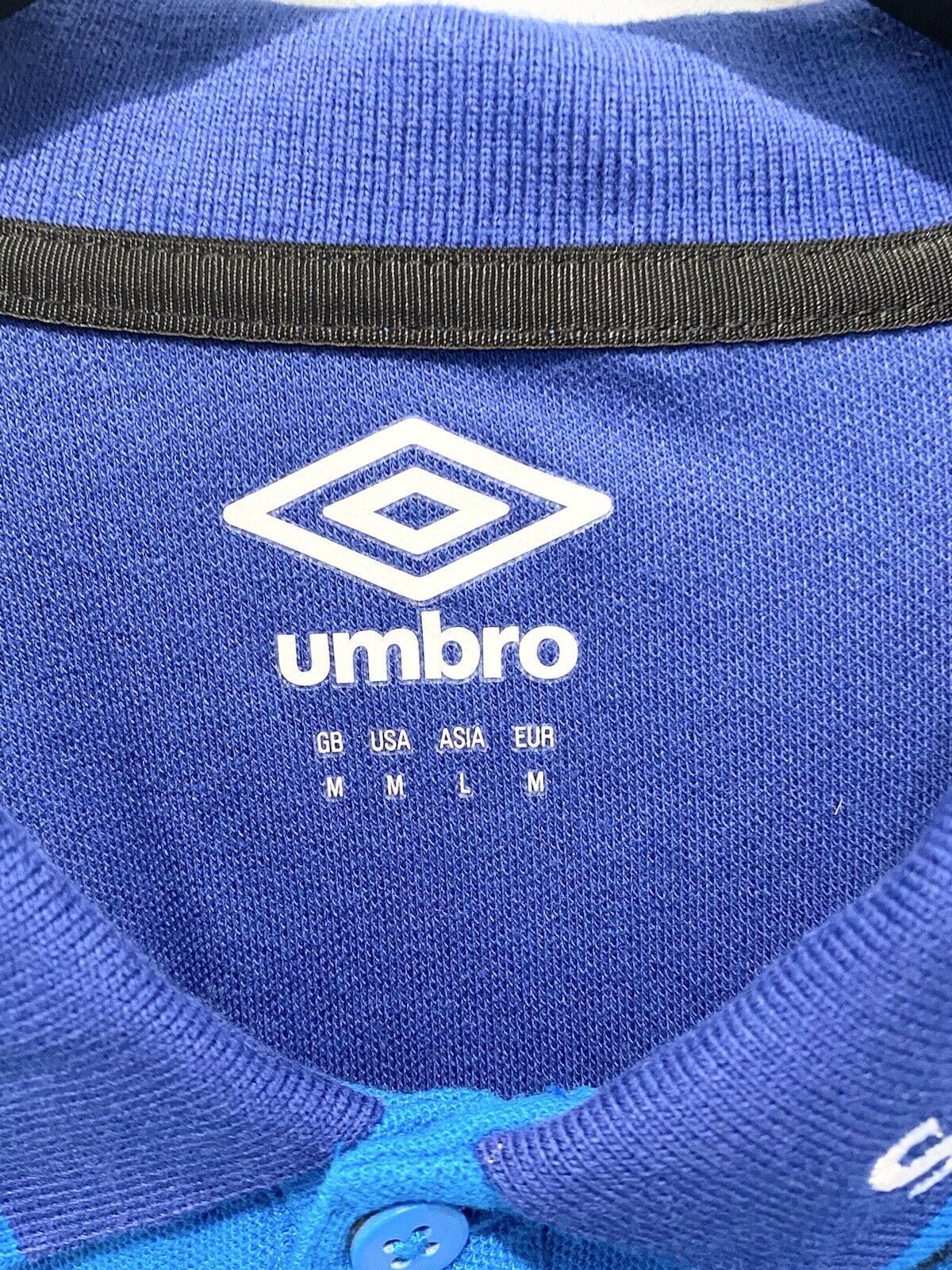 2019/20 EVERTON Vintage Umbro Training Football Polo T Shirt (M)