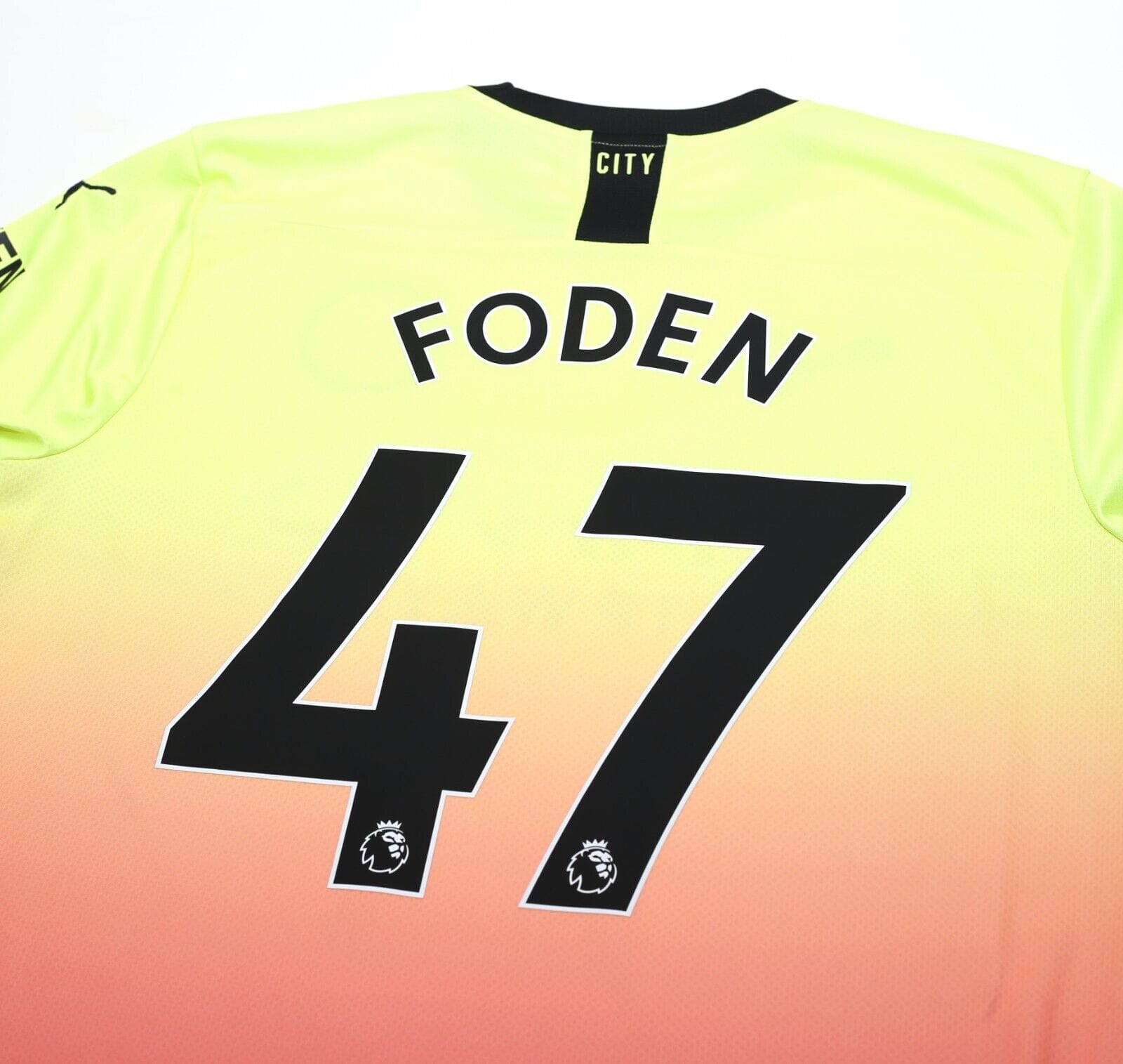 2019/20 FODEN #47 Manchester City Vintage PUMA Third Football Shirt (M) 3rd