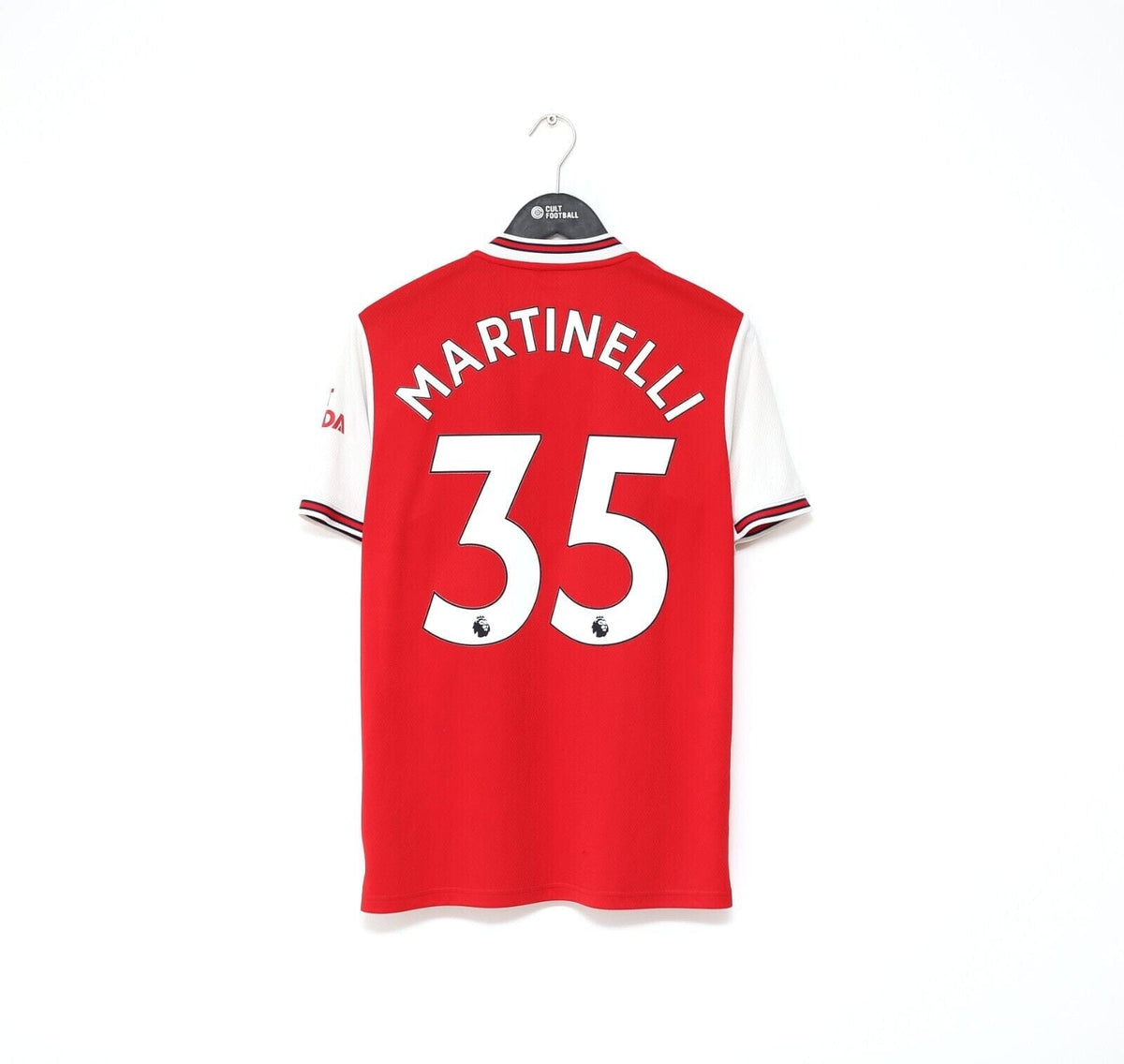 2019/20 MARTINELLI #35 Arsenal Vintage adidas Home Football Shirt (M)