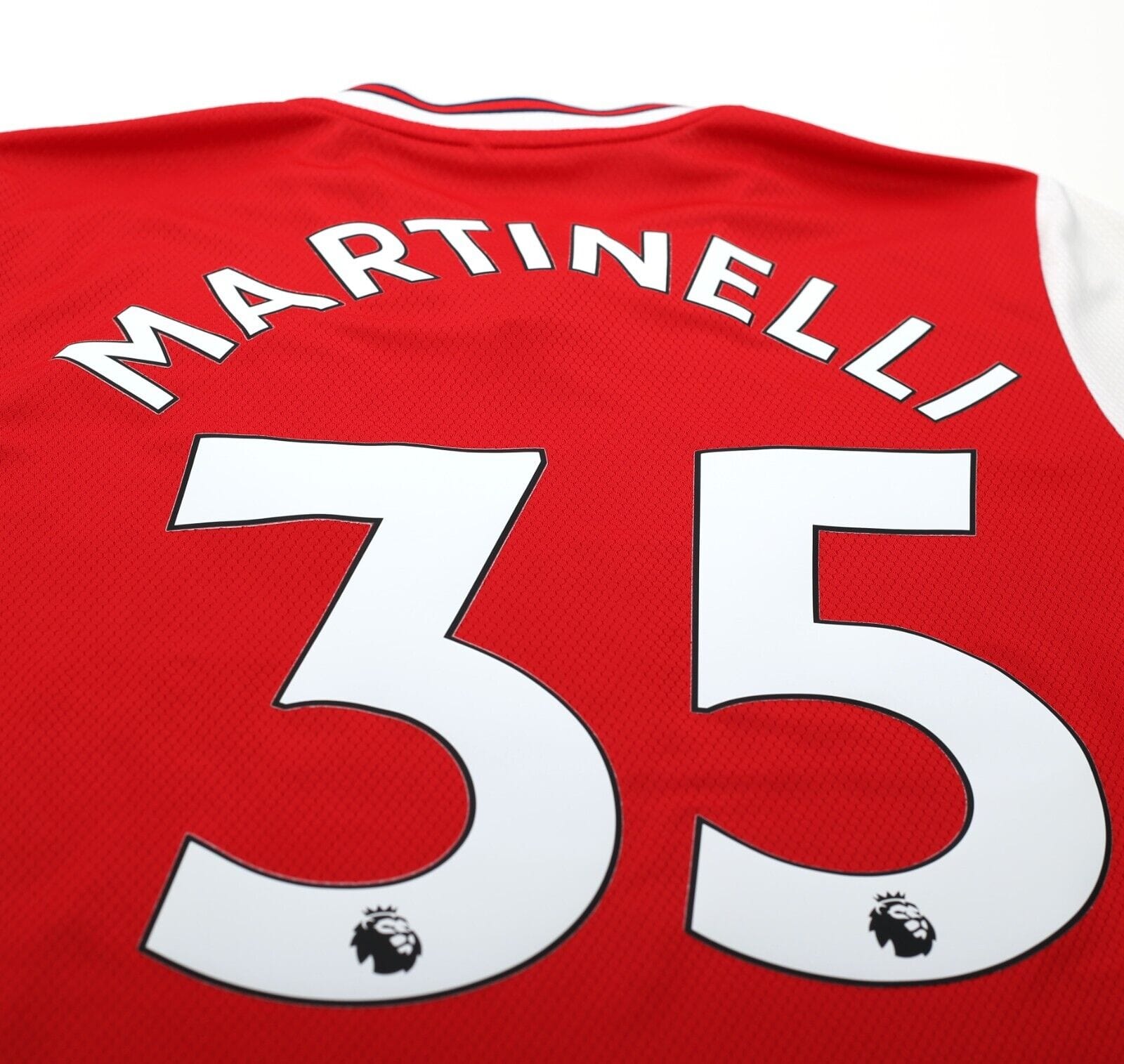 2019/20 MARTINELLI #35 Arsenal Vintage adidas Home Football Shirt (M)