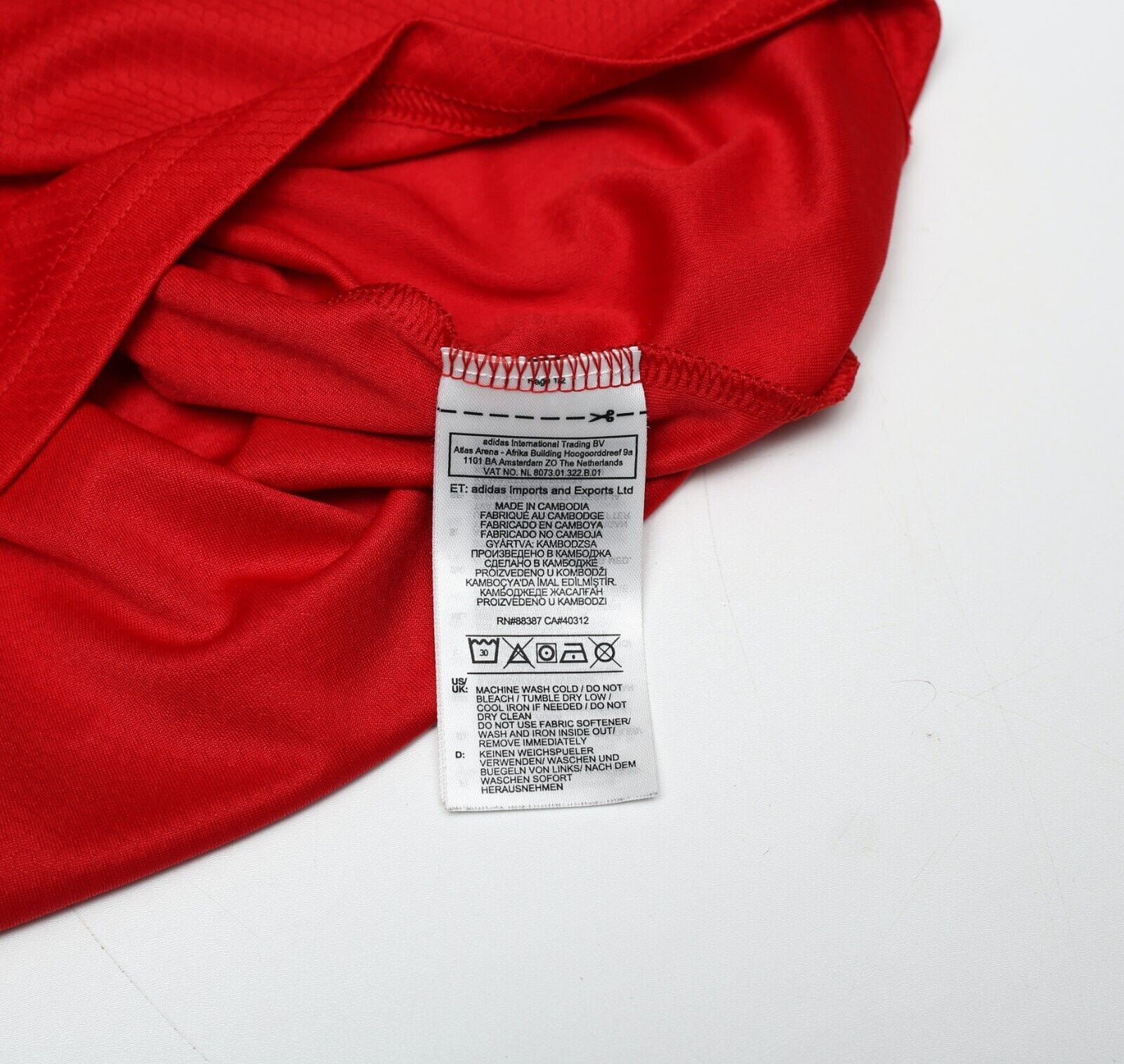 2019/20 MARTINELLI #35 Arsenal Vintage adidas Home Football Shirt (M)