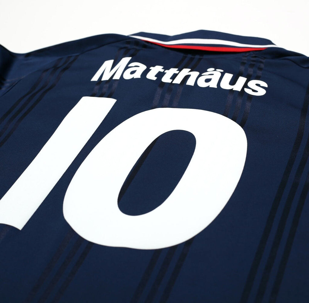 2019/20 MATTHAUS #10 Bayern Munich Retro adidas Icons Football Shirt (XL)