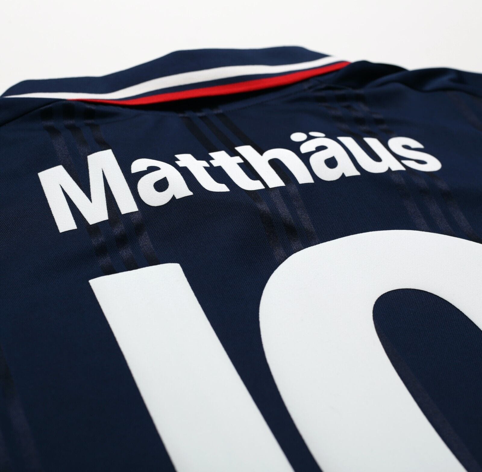 2019/20 MATTHAUS #10 Bayern Munich Retro adidas Icons Football Shirt (XL)