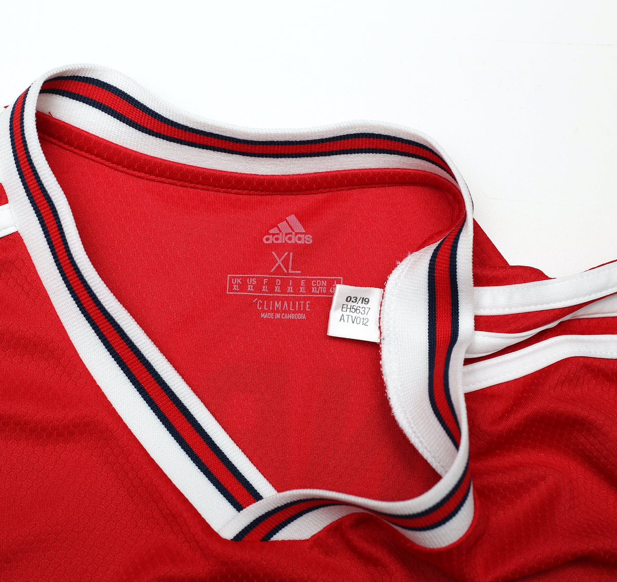 2019/20 MONREAL #18 Arsenal Adidas Home Football Shirt (XL)