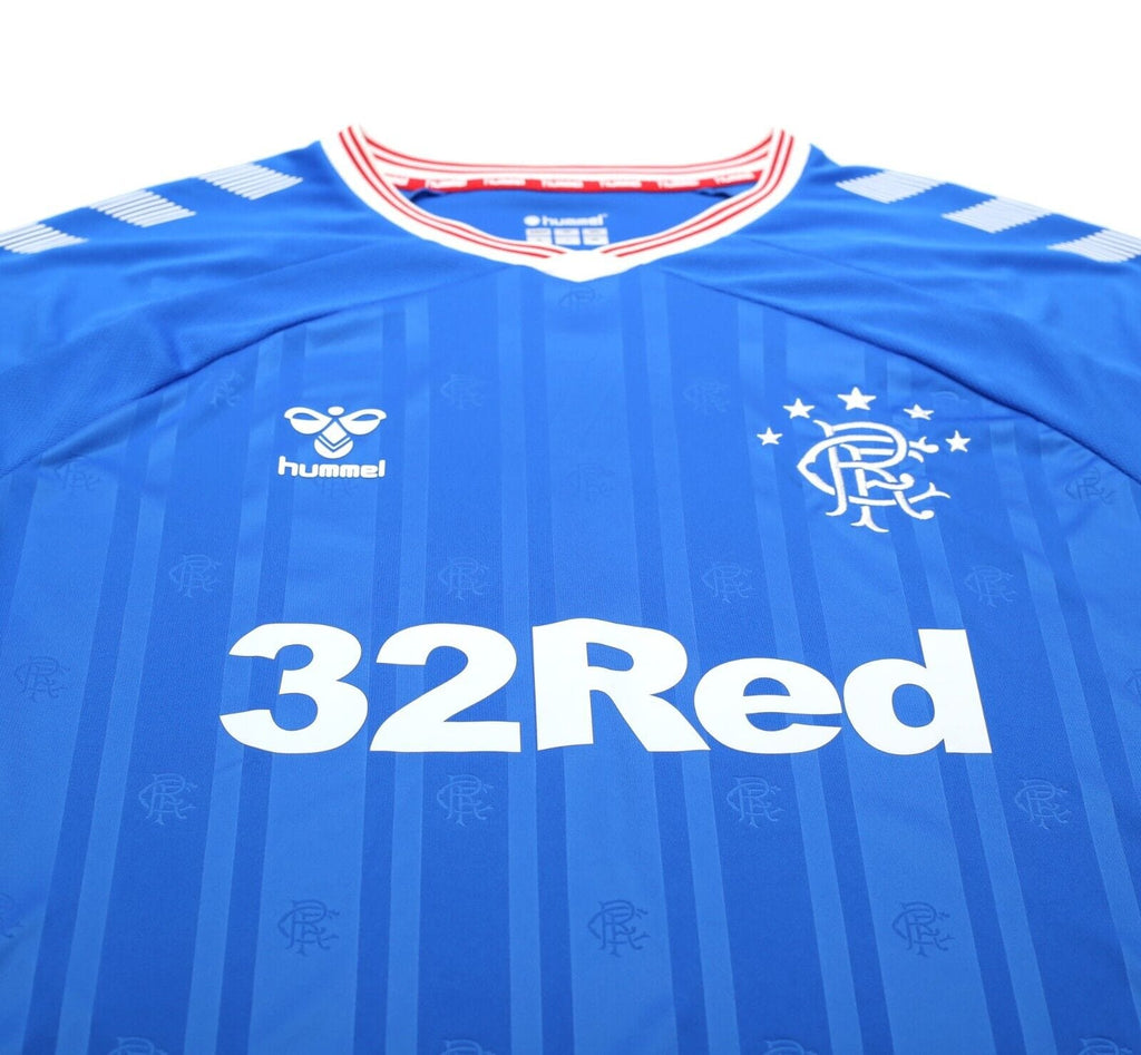 2019/20 RANGERS Hummel Home Football Shirt Jersey (L/XL)