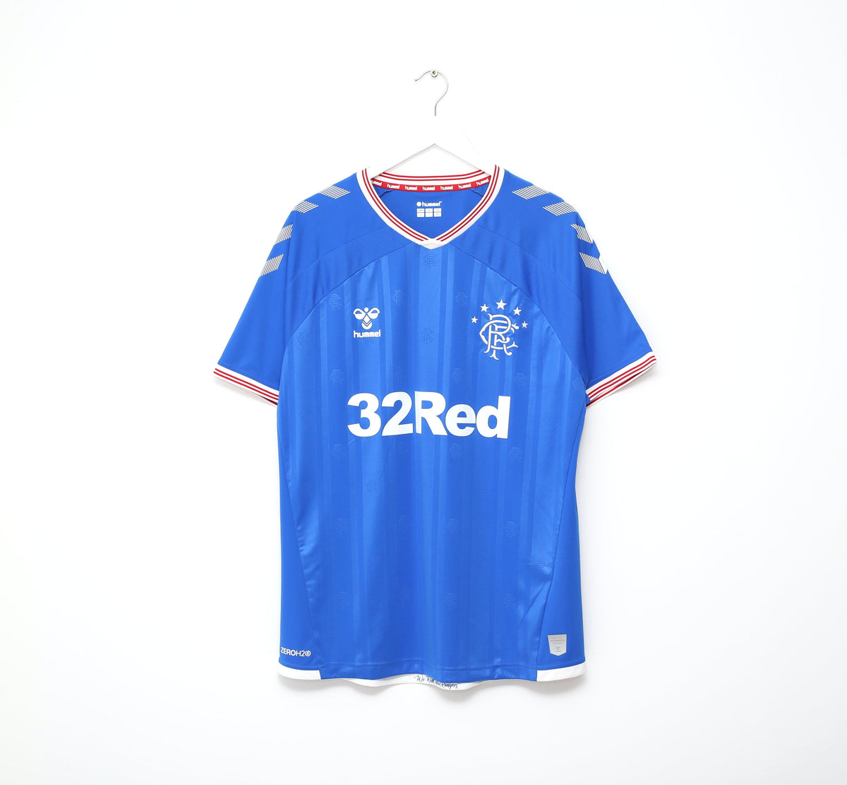 2019/20 RANGERS Hummel Home Football Shirt Jersey (L/XL)