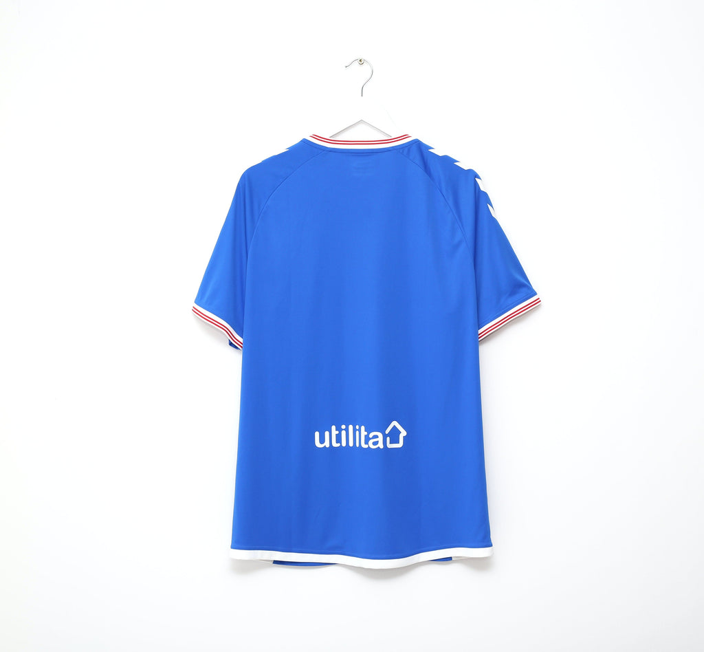 2019/20 RANGERS Hummel Home Football Shirt Jersey (L/XL)