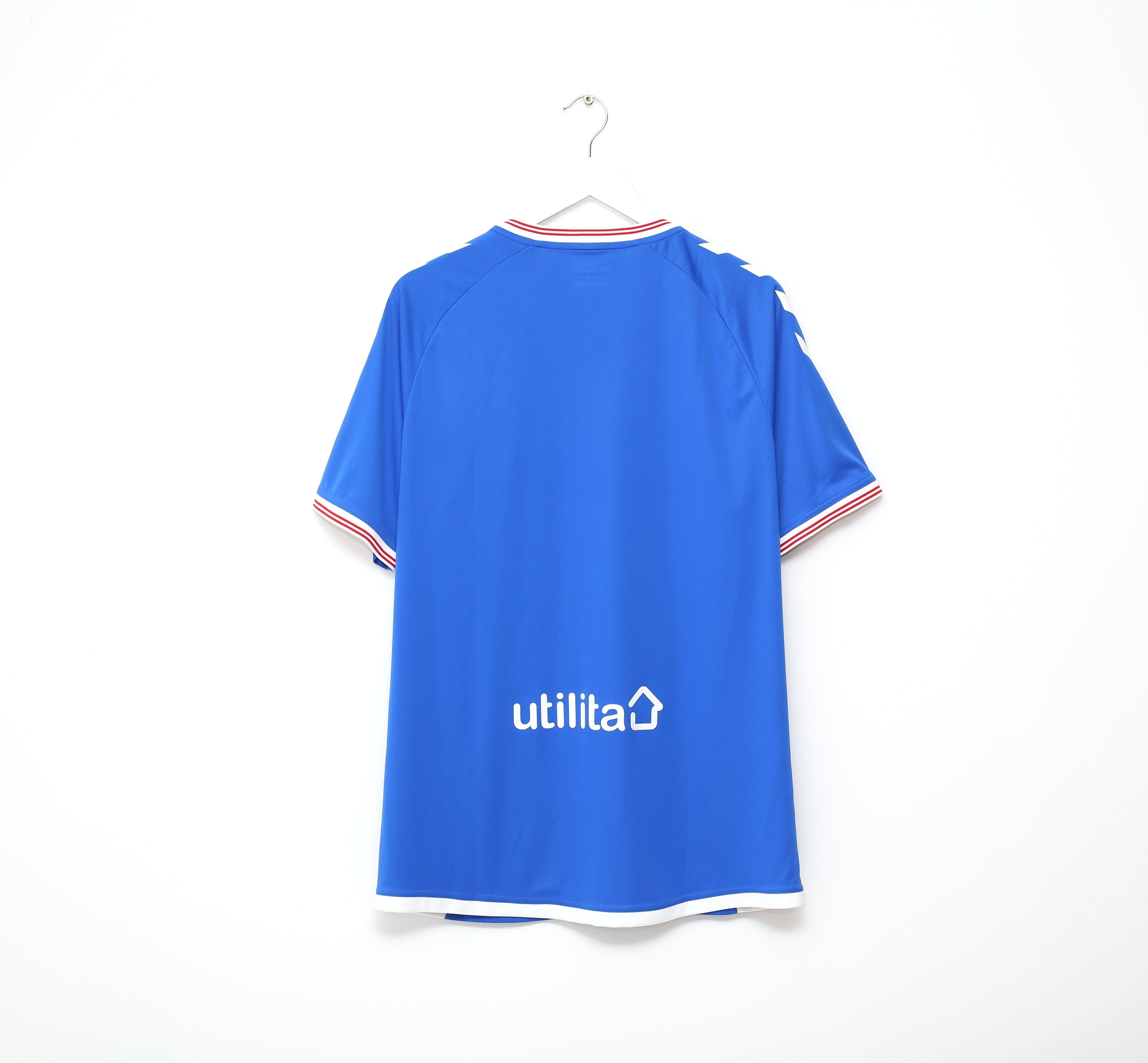 2019/20 RANGERS Hummel Home Football Shirt Jersey (L/XL)