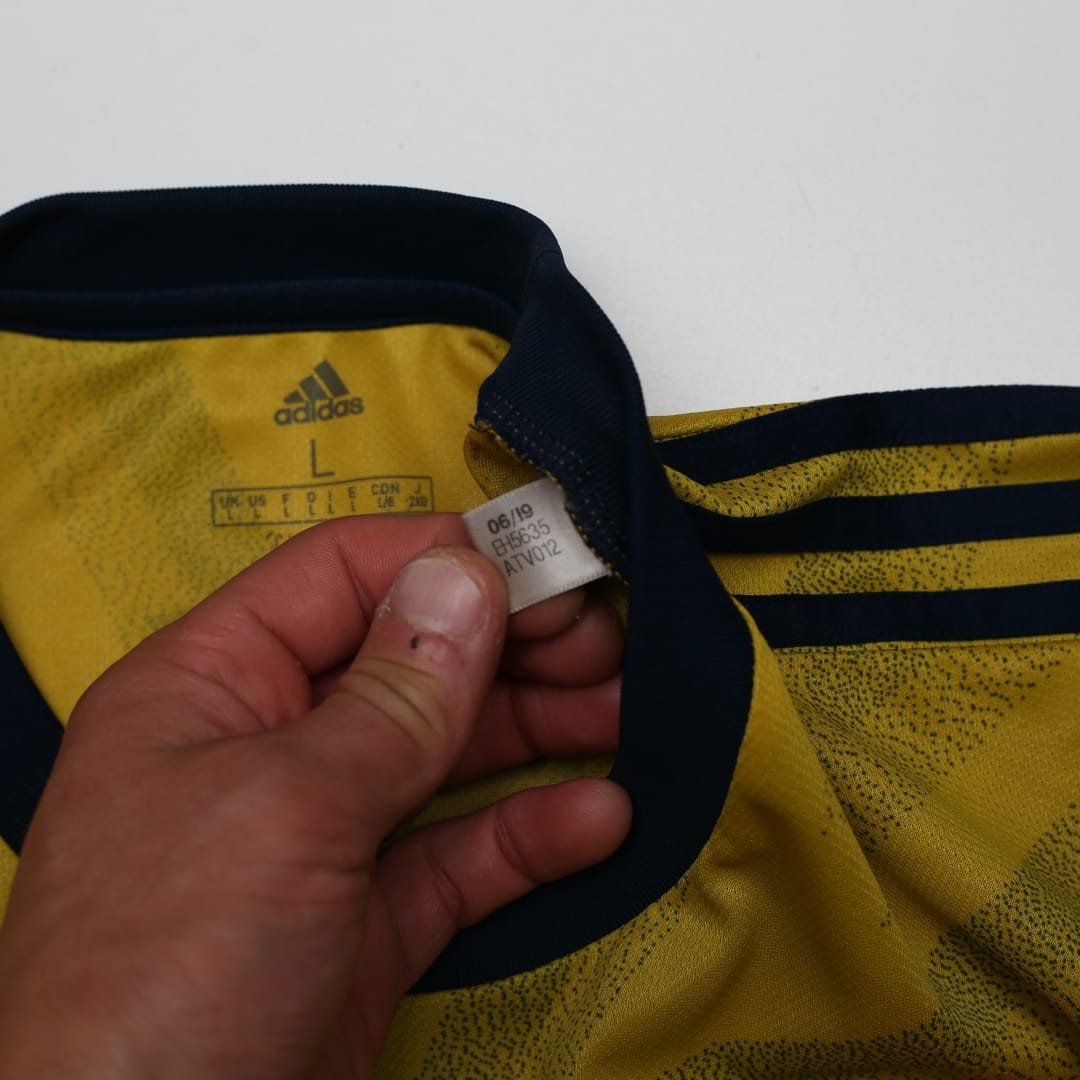 2019/20 SAKA #77 Arsenal Adidas Away Football Shirt (L)