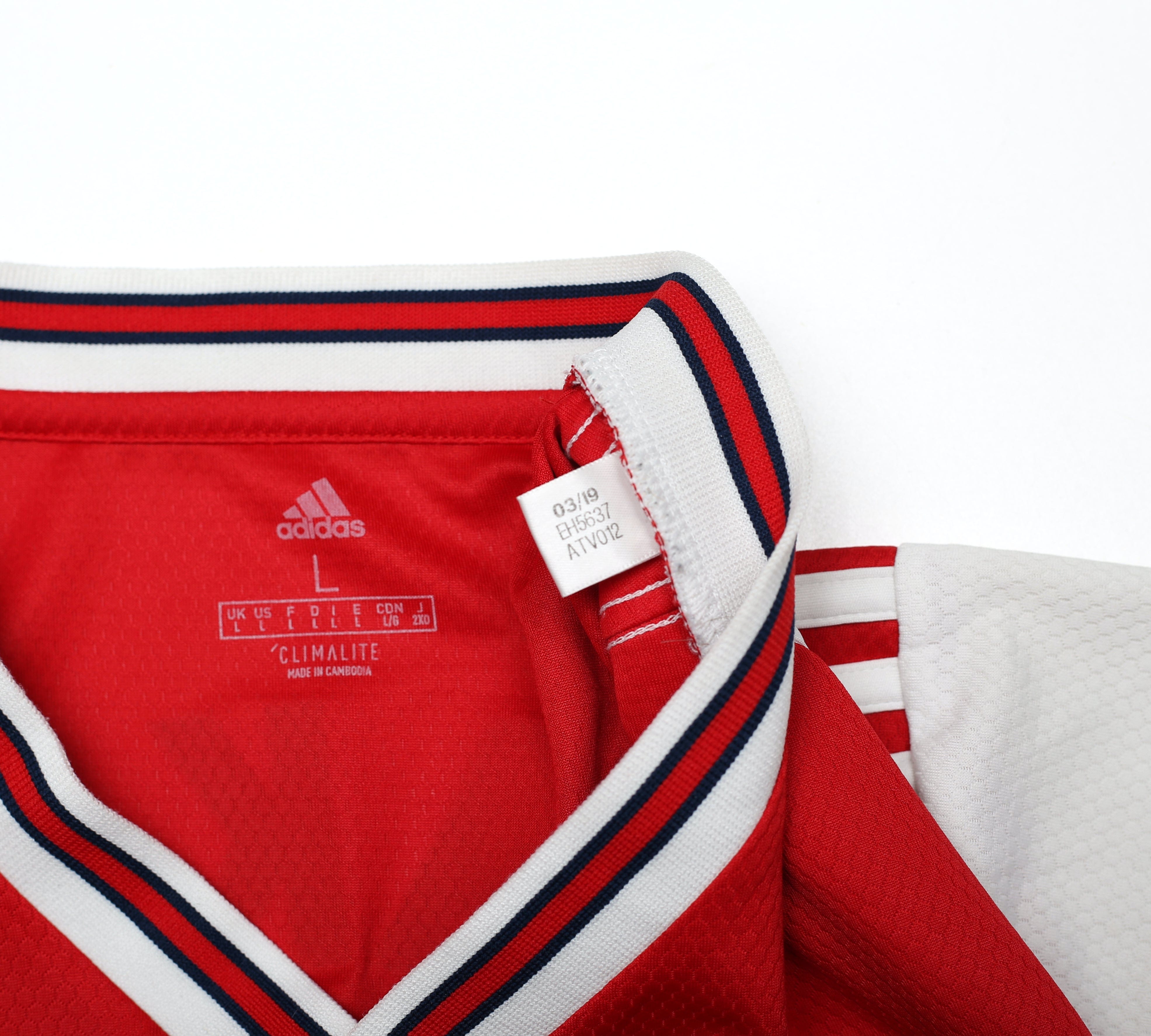 2019/20 SAKA #77 Arsenal Adidas Home Football Shirt (L)