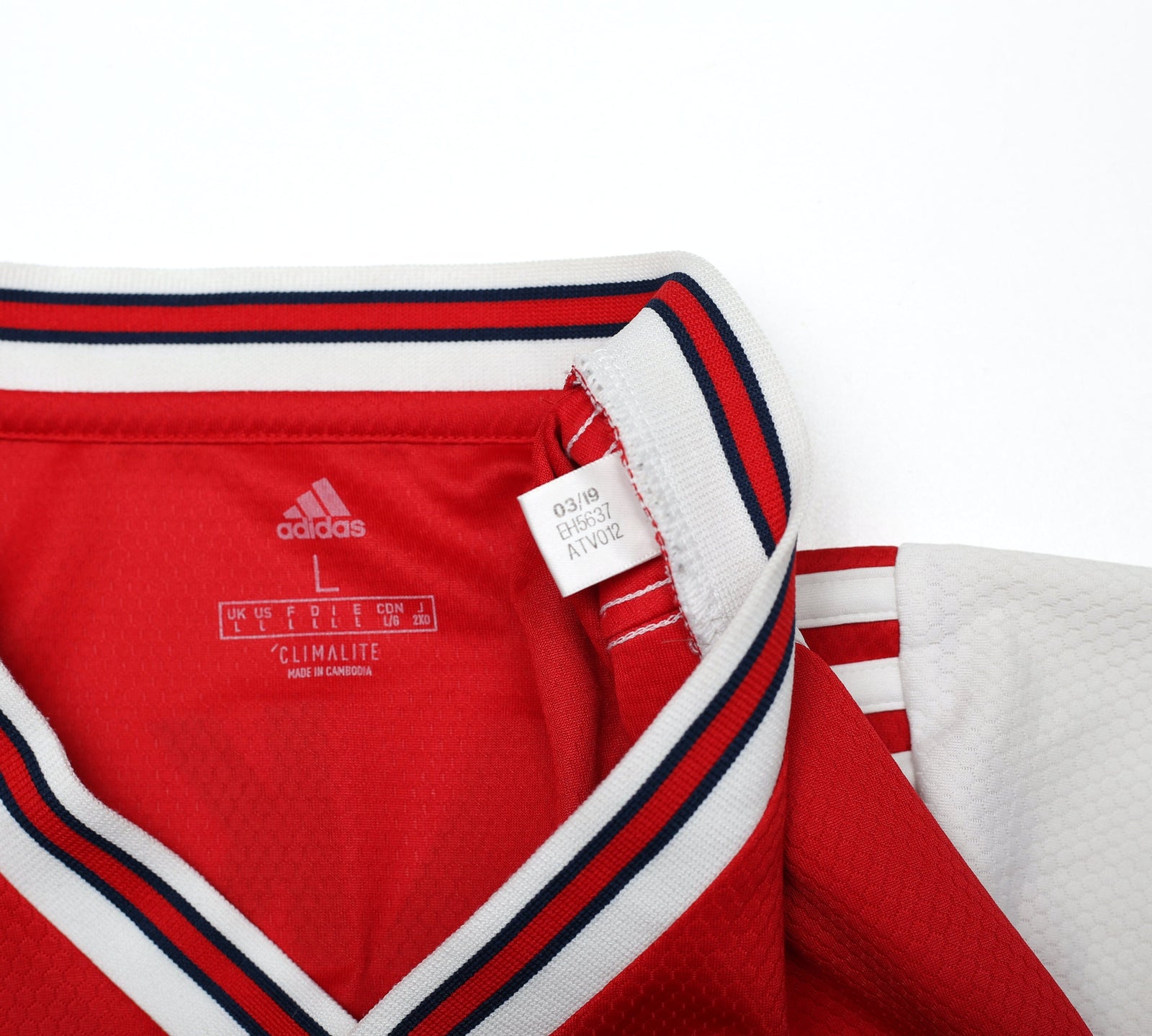 2019/20 SAKA #77 Arsenal Adidas Home Football Shirt (L)