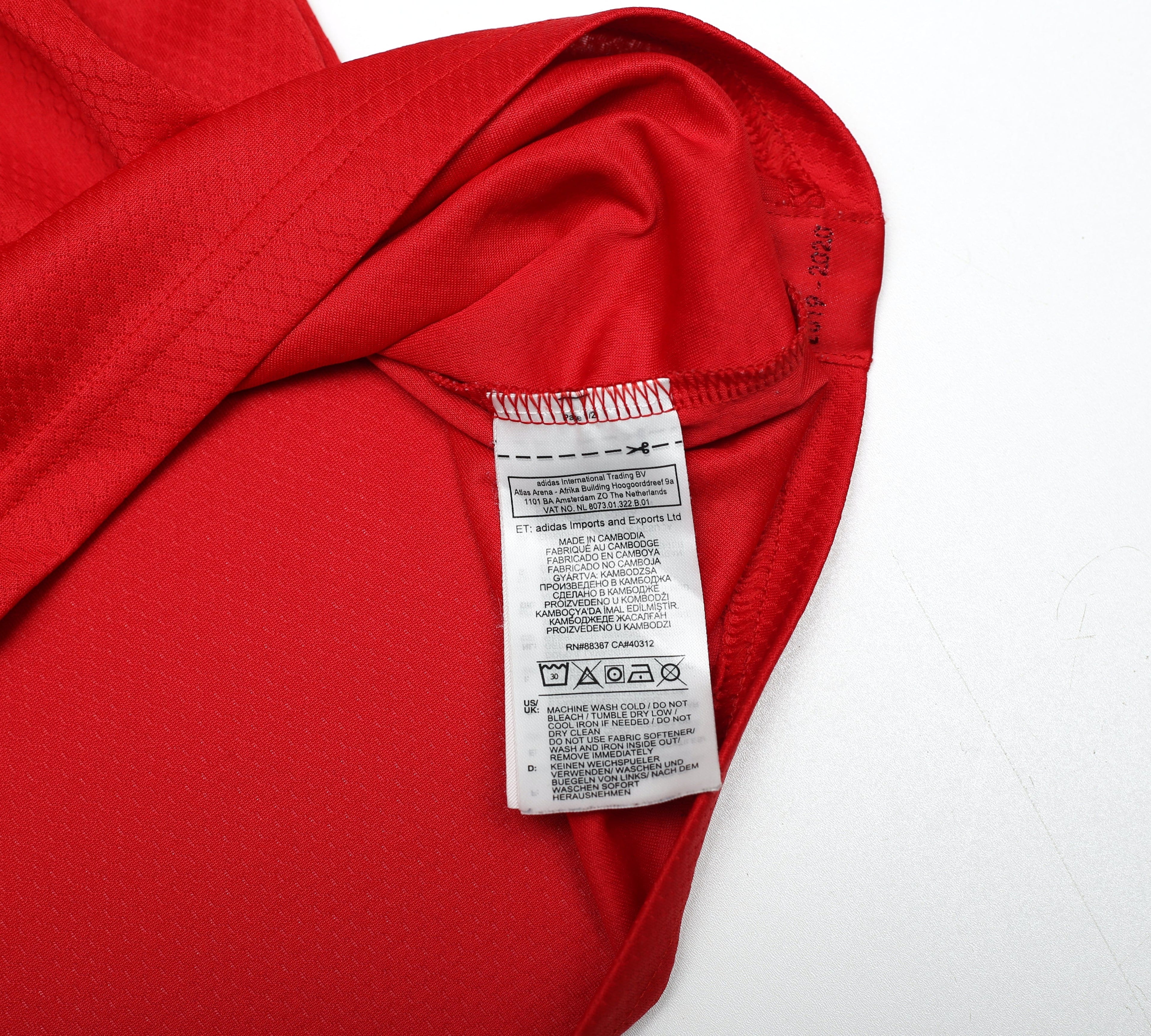 2019/20 SAKA #77 Arsenal Adidas Home Football Shirt (L)