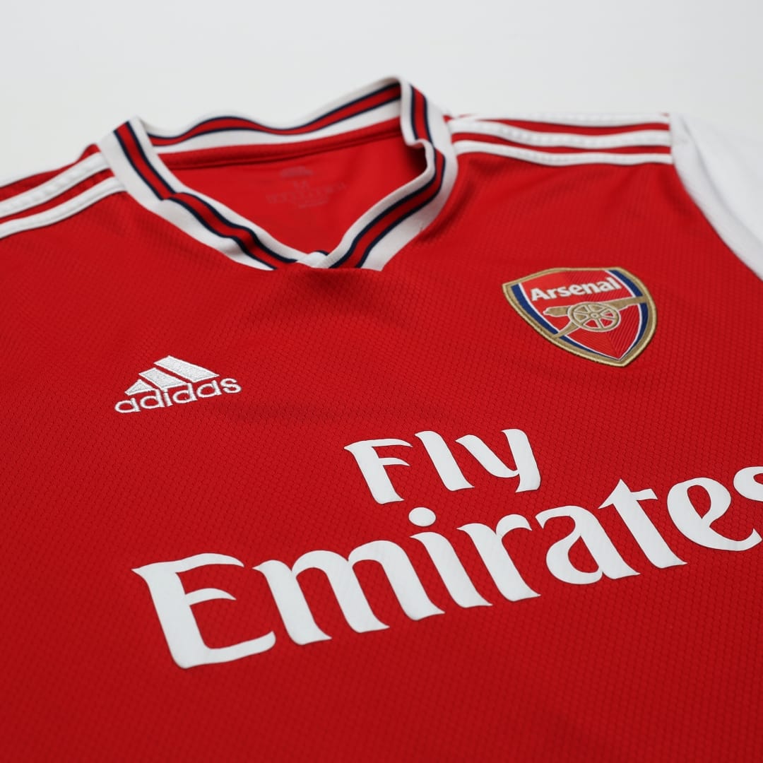 2019/20 SAKA #77 Arsenal Adidas Home Football Shirt (M)