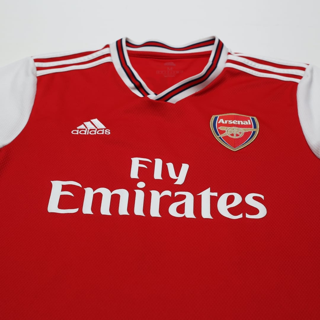 2019/20 SAKA #77 Arsenal Adidas Home Football Shirt (M)