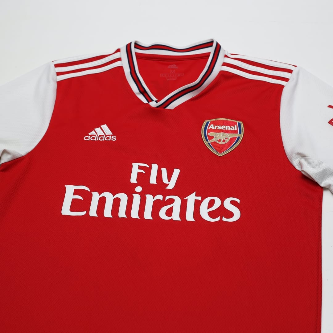 2019/20 SAKA #77 Arsenal Adidas Home Football Shirt (M)