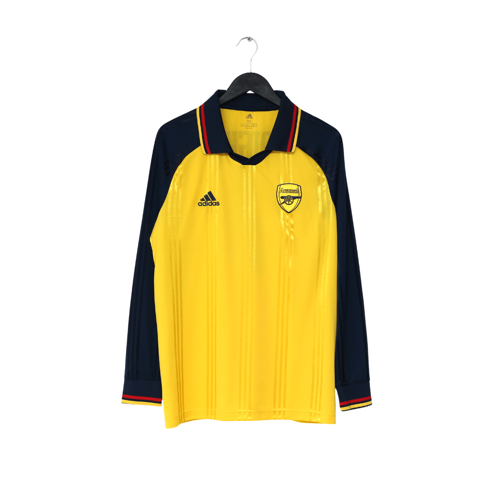 2019/20 Wright #8 Arsenal Retro adidas Icon Long Sleeve Away Football Shirt (M)