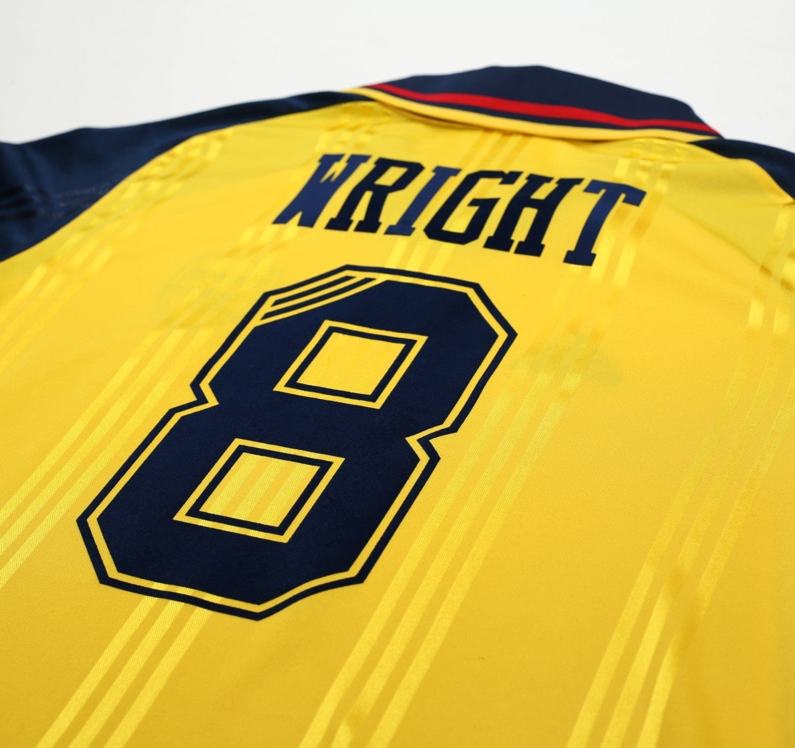 2019/20 Wright #8 Arsenal Retro adidas Icon Long Sleeve Away Football Shirt (M)