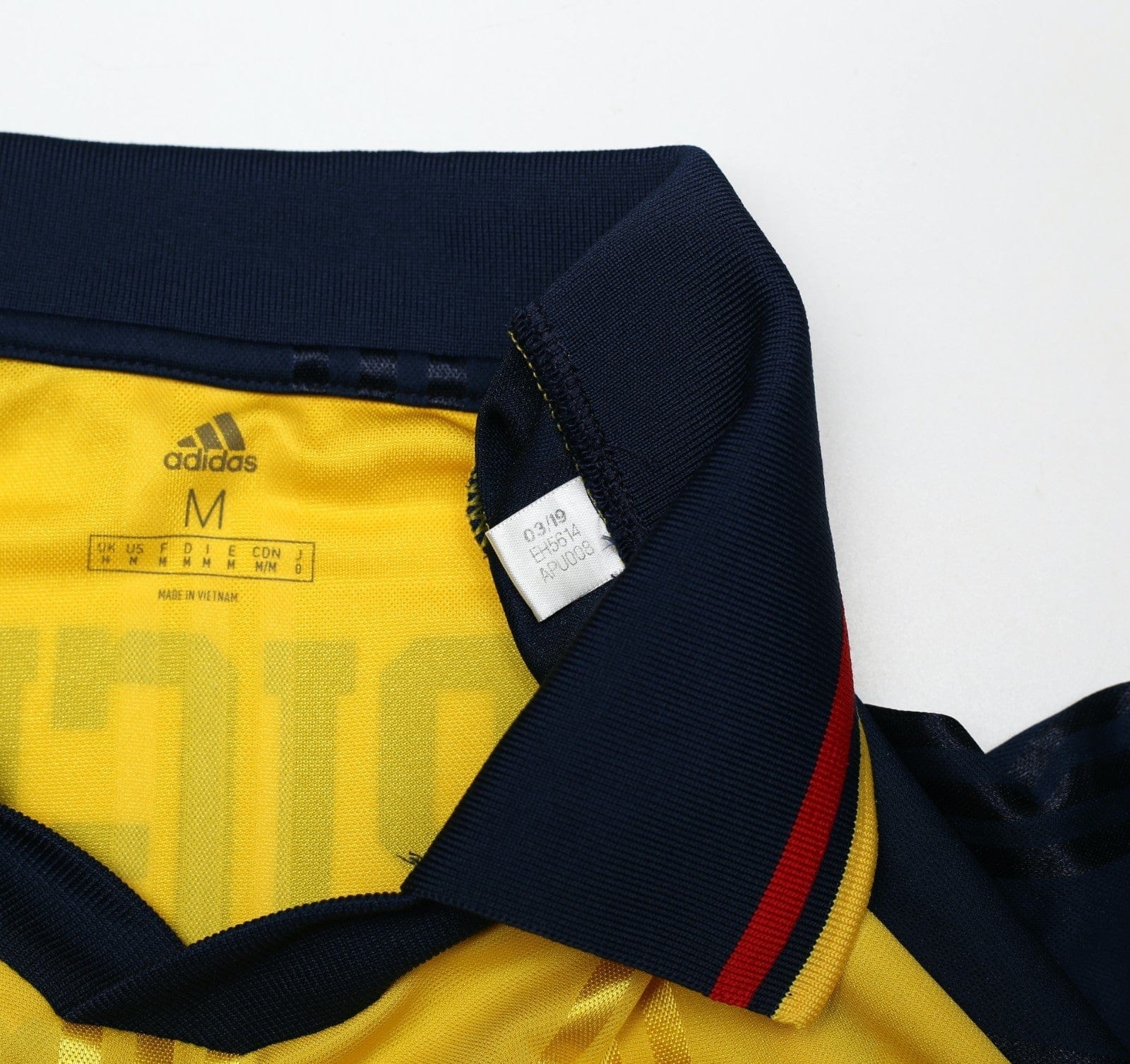 2019/20 Wright #8 Arsenal Retro adidas Icon Long Sleeve Away Football Shirt (M)