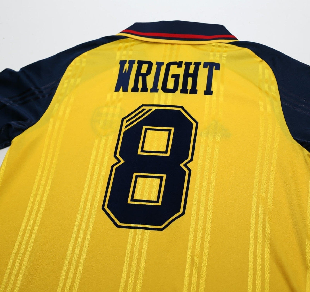 2019/20 Wright #8 Arsenal Retro adidas Icon Long Sleeve Away Football Shirt (M)