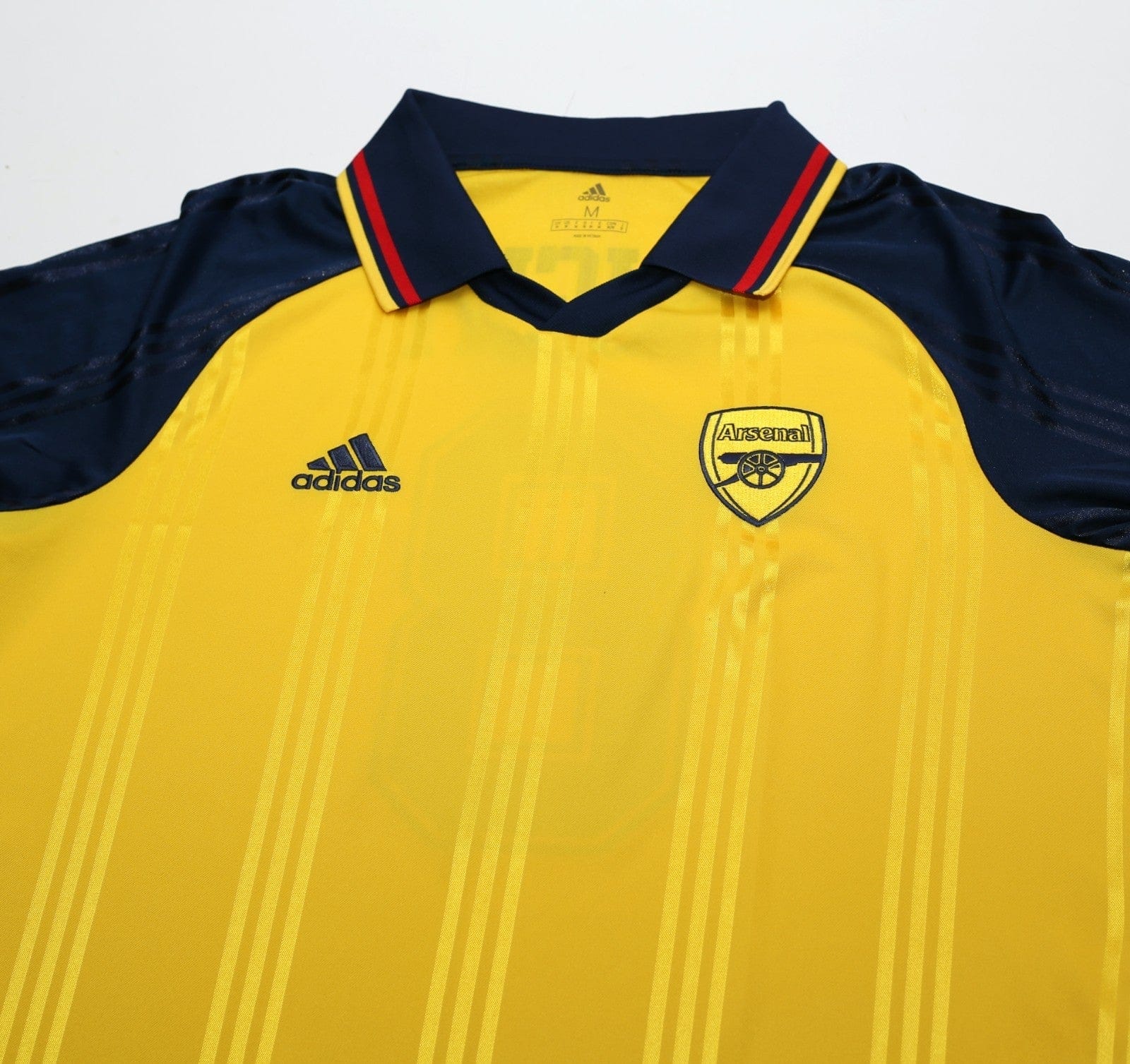 2019/20 Wright #8 Arsenal Retro adidas Icon Long Sleeve Away Football Shirt (M)