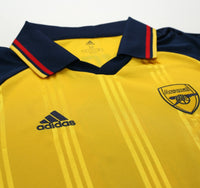 2019/20 Wright #8 Arsenal Retro adidas Icon Long Sleeve Away Football Shirt (M)