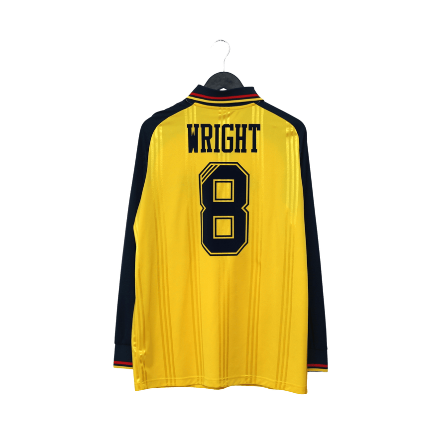 2019/20 Wright #8 Arsenal Retro adidas Icon Long Sleeve Away Football Shirt (M)
