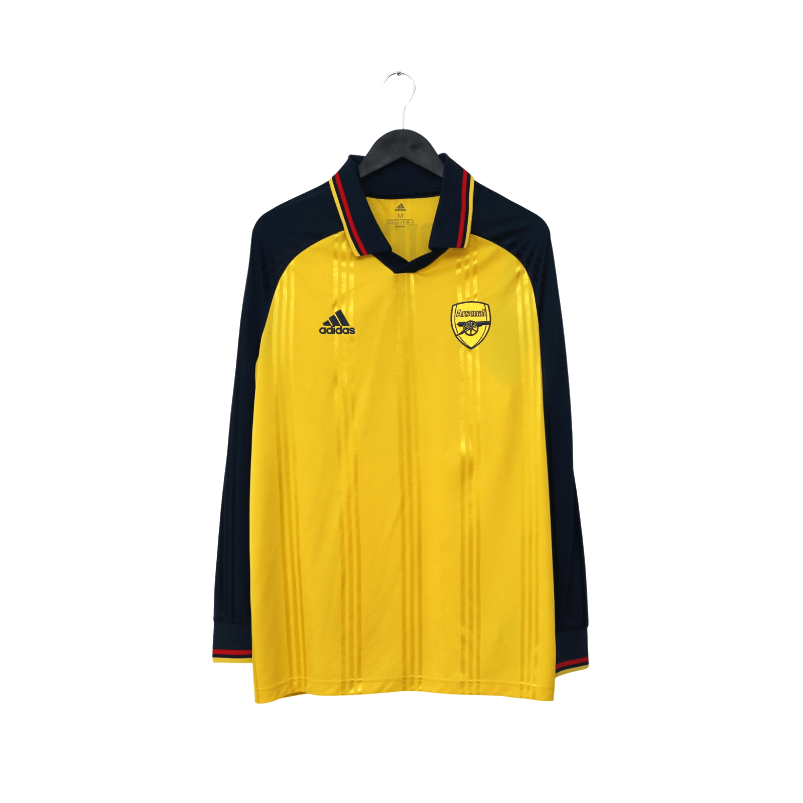 2019/20 Wright #8 Arsenal Retro adidas Icon Long Sleeve Away Football Shirt (M)
