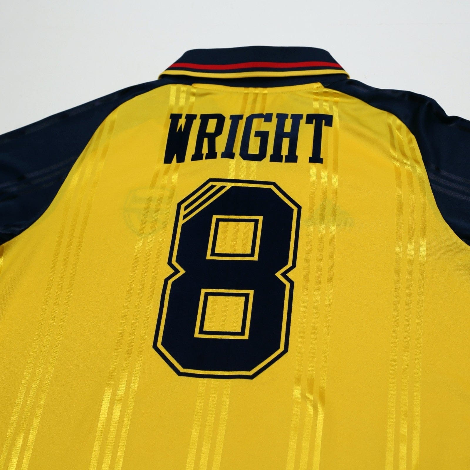 2019/20 Wright #8 Arsenal Retro adidas Icon Long Sleeve Away Football Shirt (M)