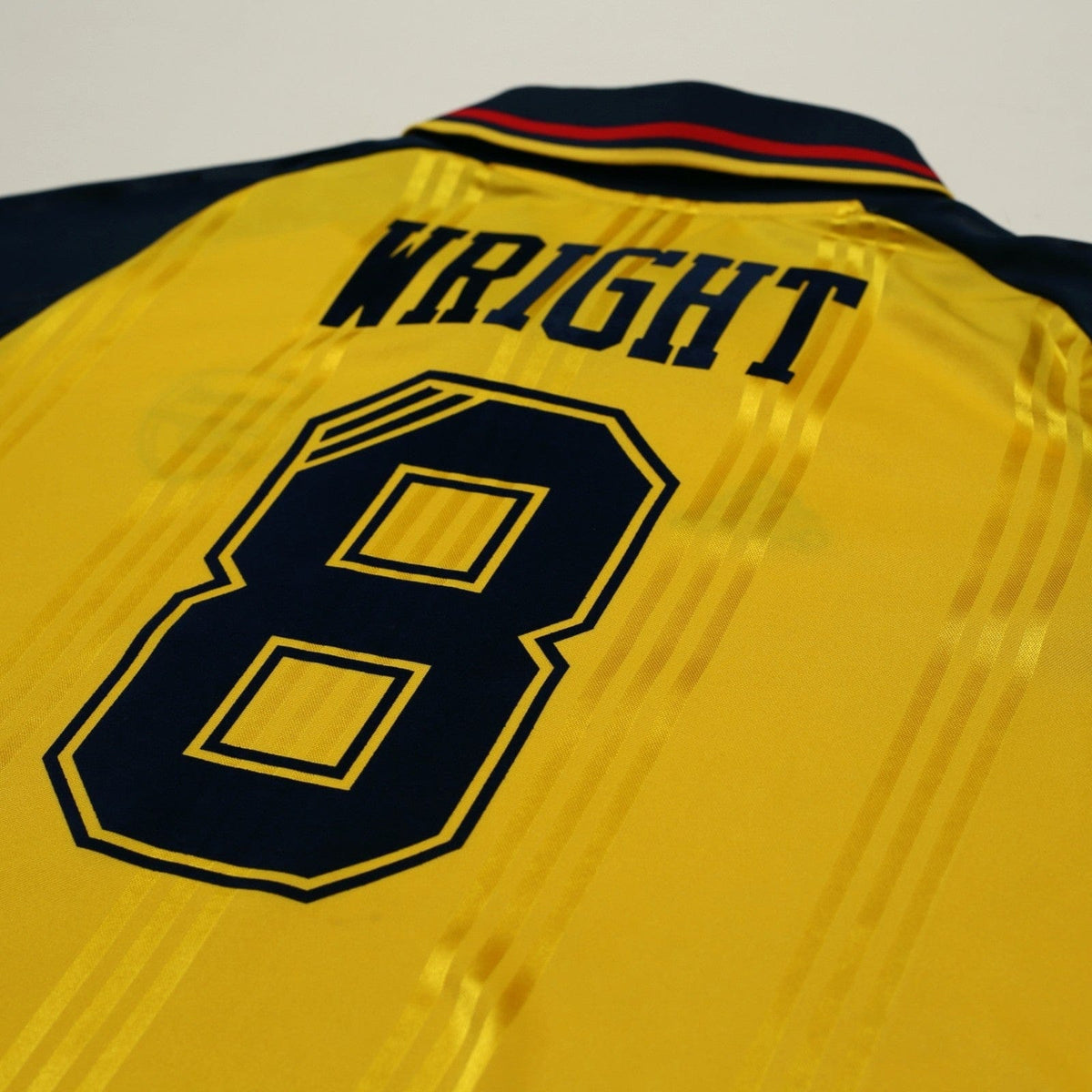 2019/20 Wright #8 Arsenal Retro adidas Icon Long Sleeve Away Football Shirt (M)