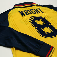 2019/20 Wright #8 Arsenal Retro adidas Icon Long Sleeve Away Football Shirt (M)