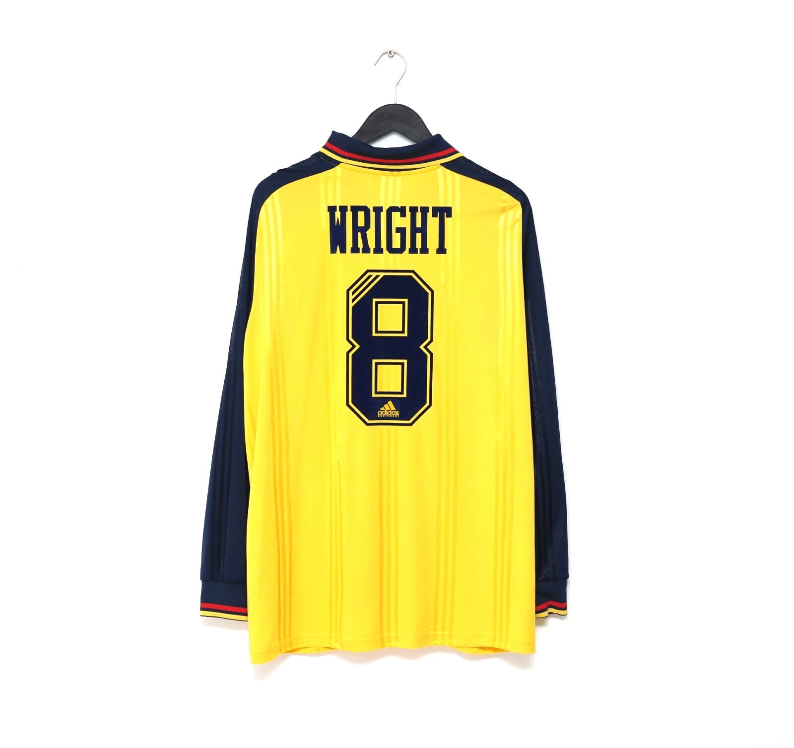 2019/20 WRIGHT #8 Arsenal Retro adidas Originals L/S Away Football Shirt (L)