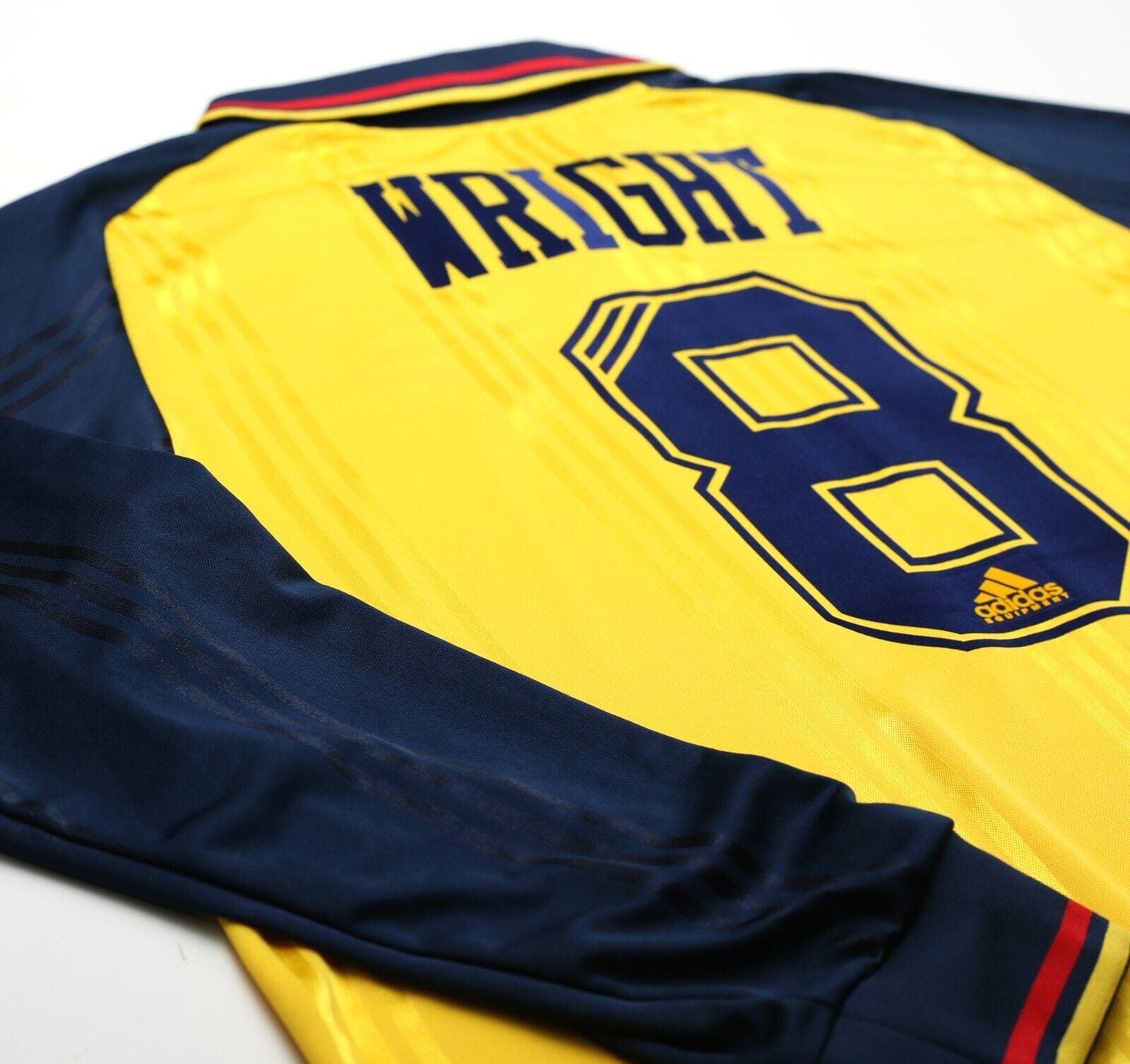 2019/20 WRIGHT #8 Arsenal Retro adidas Originals L/S Away Football Shirt (L)