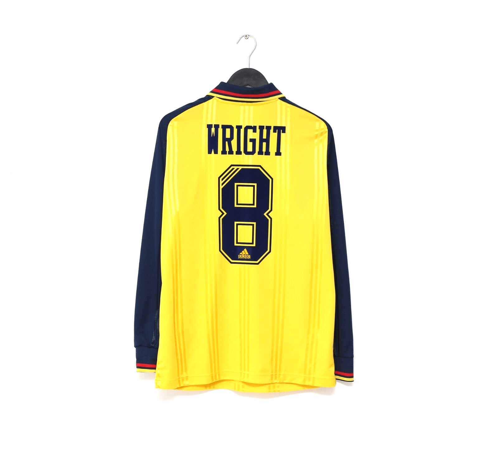 2019/20 WRIGHT #8 Arsenal Retro adidas Originals L/S Away Football Shirt (S/M)