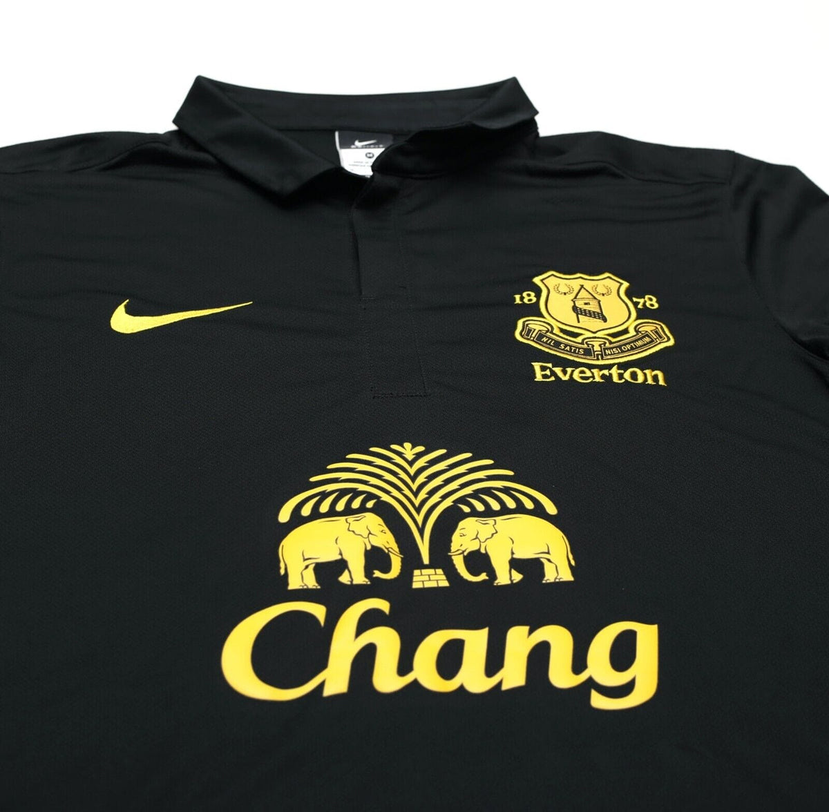 202/13 FELLAINI #2 Everton Vintage Nike Away Football Shirt Jersey (M)