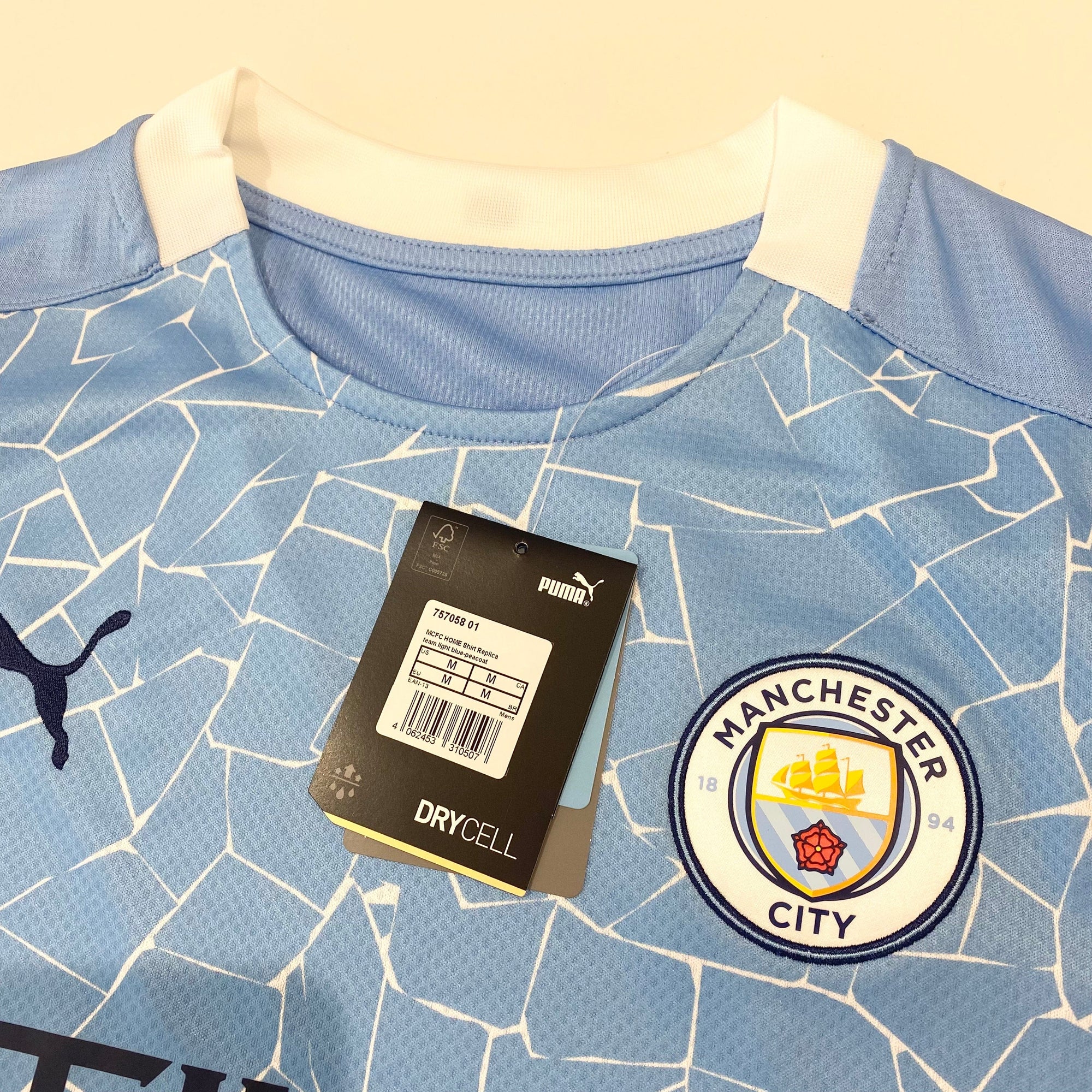 2020/21 MANCHESTER CITY PUMA Home Football Shirt (M) BNWT