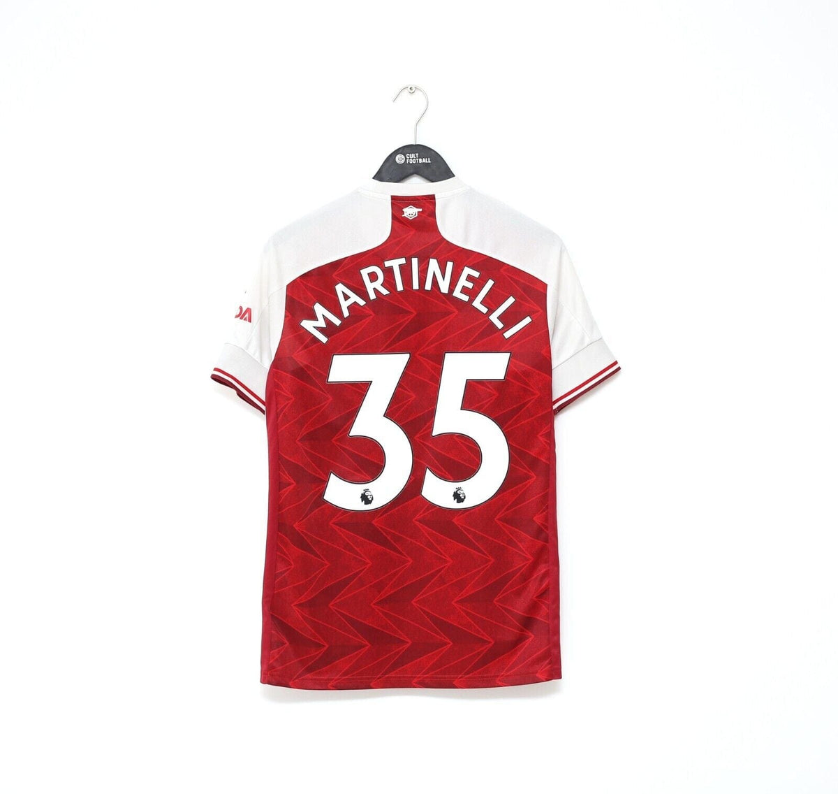 2020/21 MARTINELLI #35 Arsenal Vintage adidas Home Football Shirt (M)