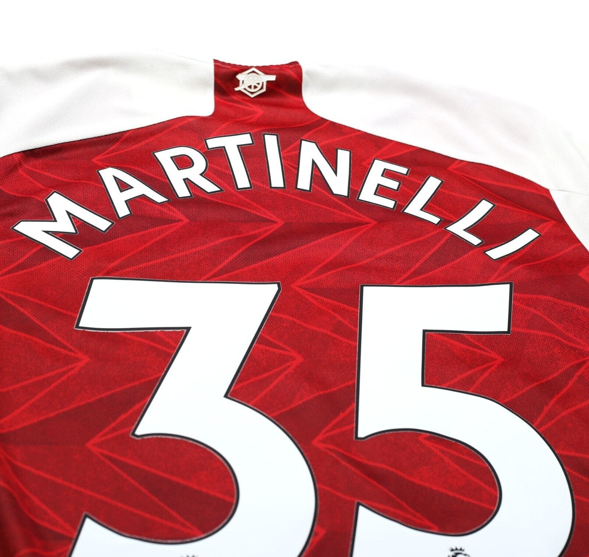 2020/21 MARTINELLI #35 Arsenal Vintage adidas Home Football Shirt (M)