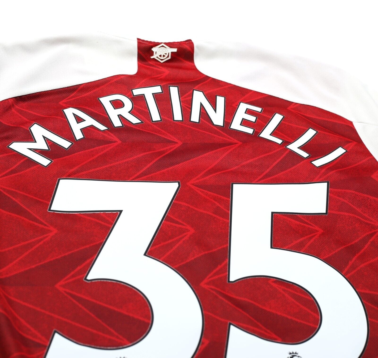 2020/21 MARTINELLI #35 Arsenal Vintage adidas Home Football Shirt (M)