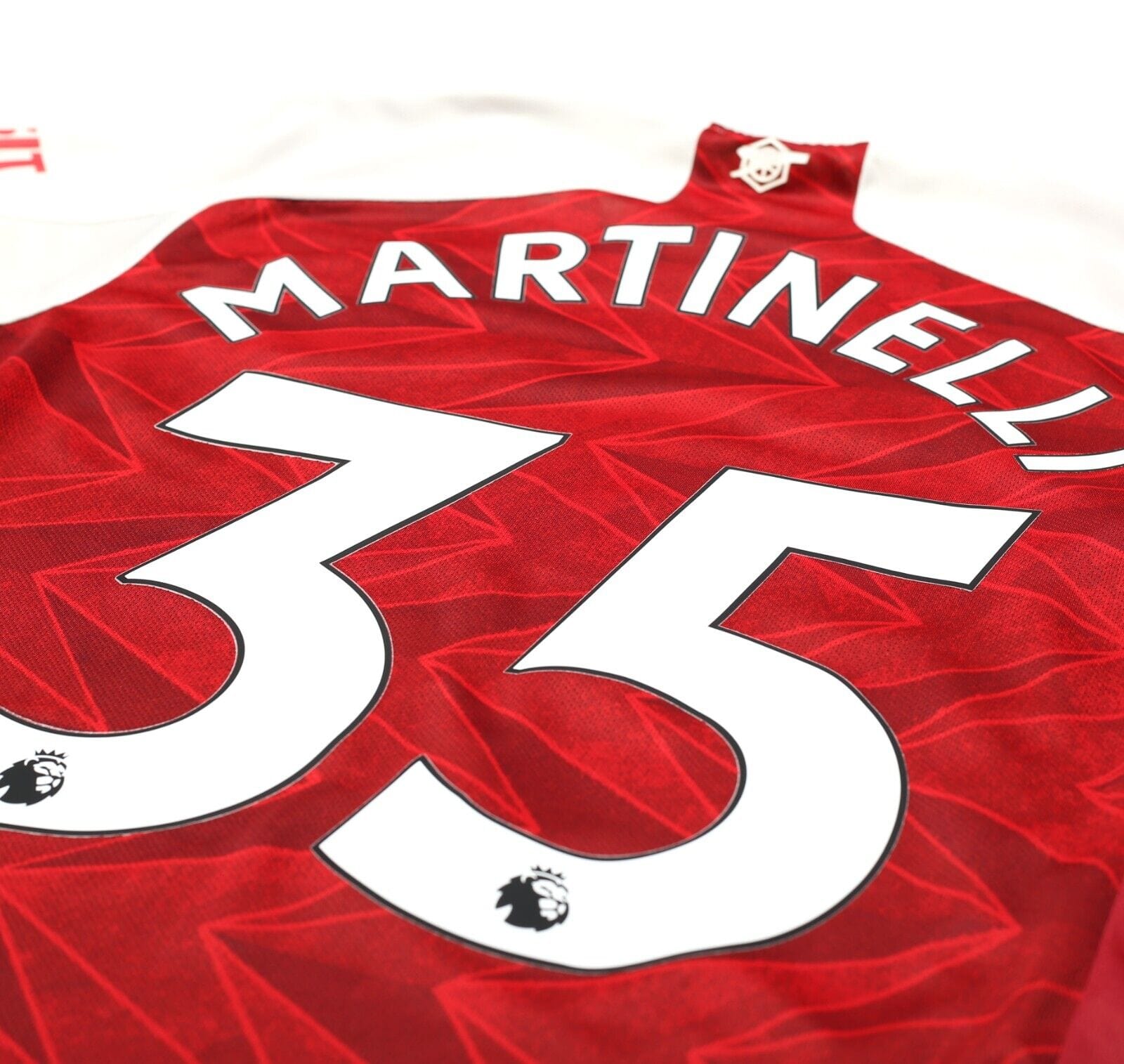 2020/21 MARTINELLI #35 Arsenal Vintage adidas Home Football Shirt (M)