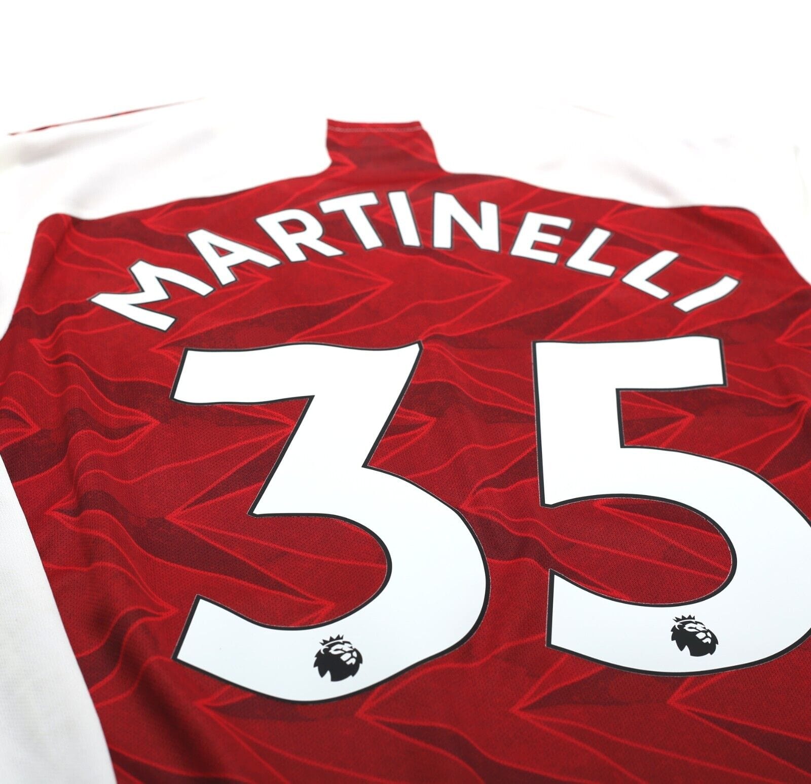 2020/21 MARTINELLI #35 Arsenal Vintage adidas Long Sleeve Home Football Shirt (L)