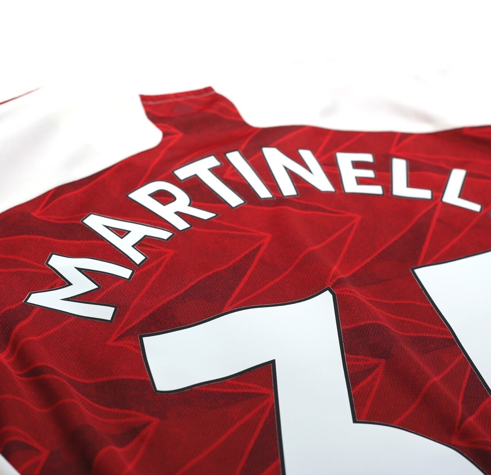 2020/21 MARTINELLI #35 Arsenal Vintage adidas Long Sleeve Home Football Shirt (L)