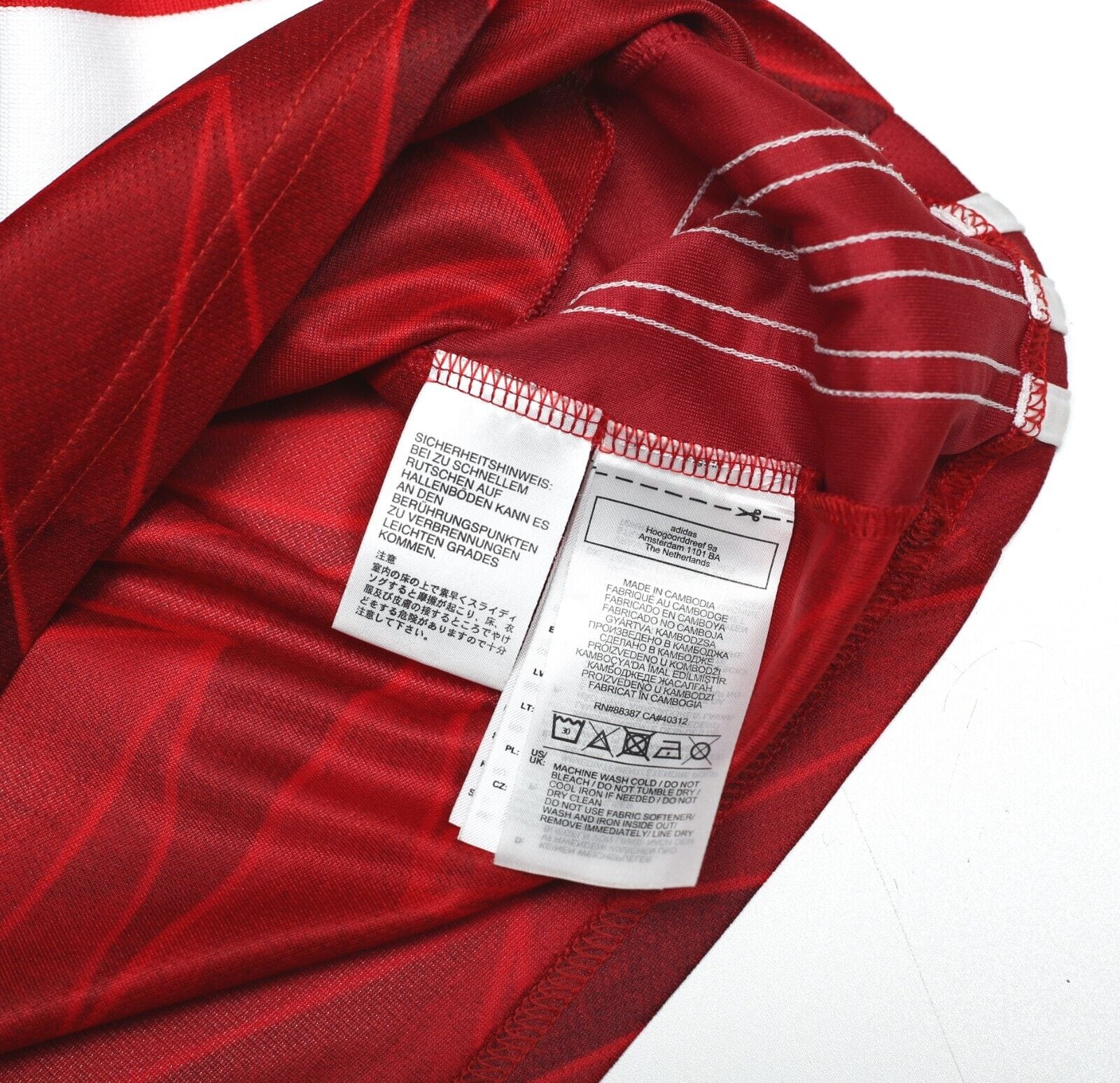 2020/21 MARTINELLI #35 Arsenal Vintage adidas Long Sleeve Home Football Shirt (L)