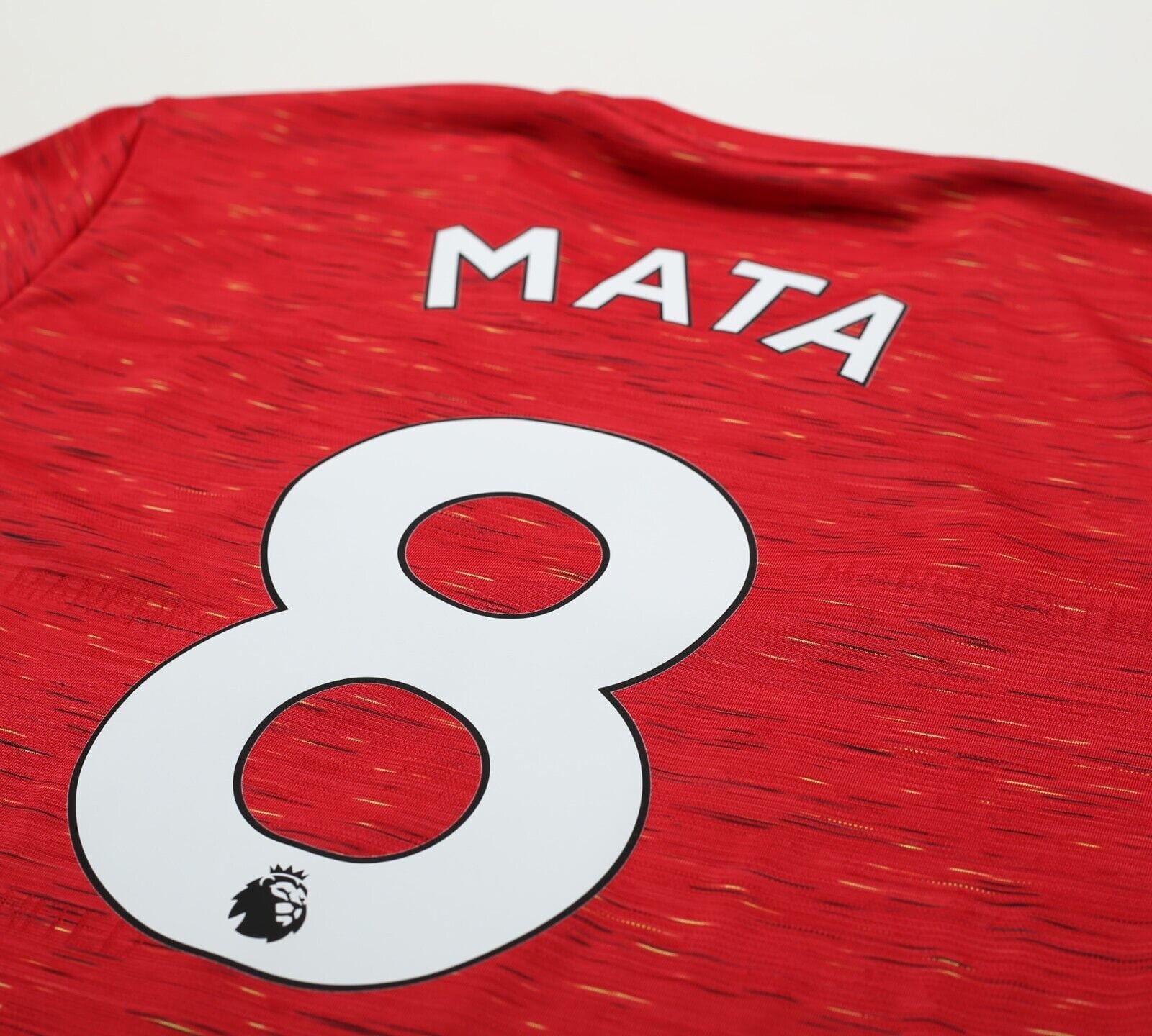 2020/21 MATA #8 Manchester United Vintage adidas Home Football Shirt (M/L)
